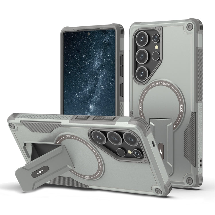 Armor MagSafe Holder PC Hybrid TPU Phone Case, For Samsung Galaxy S26+ 5G, For Samsung Galaxy S26 Ultra 5G, For Samsung Galaxy S26 5G, For Samsung Galaxy S25 Edge 5G, For Samsung Galaxy S24 5G / S25 5G, For Samsung Galaxy S24+ 5G / S25+ 5G             ...