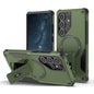 Armor MagSafe Holder PC Hybrid TPU Phone Case, For Samsung Galaxy S26+ 5G, For Samsung Galaxy S26 Ultra 5G, For Samsung Galaxy S26 5G, For Samsung Galaxy S25 Edge 5G, For Samsung Galaxy S24 5G / S25 5G, For Samsung Galaxy S24+ 5G / S25+ 5G             ...