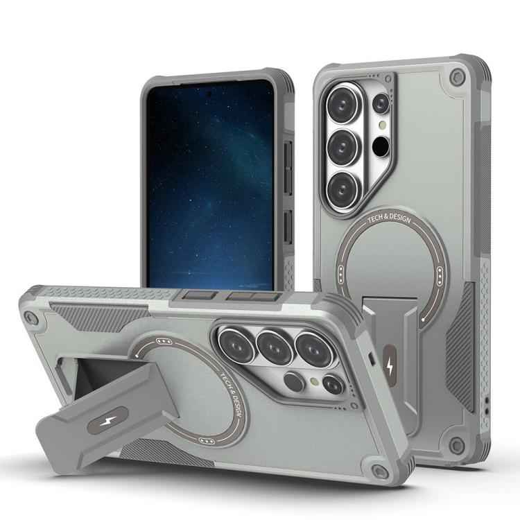 Armor MagSafe Holder PC Hybrid TPU Phone Case, For Samsung Galaxy S26+ 5G, For Samsung Galaxy S26 Ultra 5G, For Samsung Galaxy S26 5G, For Samsung Galaxy S25 Edge 5G, For Samsung Galaxy S24 5G / S25 5G, For Samsung Galaxy S24+ 5G / S25+ 5G             ...