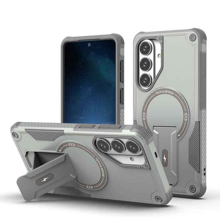 Armor MagSafe Holder PC Hybrid TPU Phone Case, For Samsung Galaxy S26+ 5G, For Samsung Galaxy S26 Ultra 5G, For Samsung Galaxy S26 5G, For Samsung Galaxy S25 Edge 5G, For Samsung Galaxy S24 5G / S25 5G, For Samsung Galaxy S24+ 5G / S25+ 5G             ...
