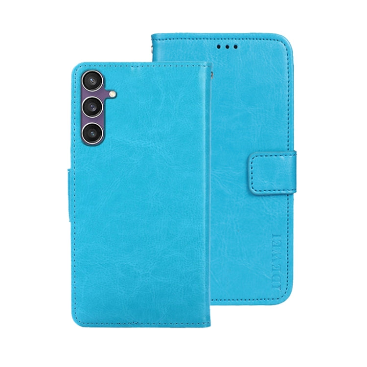 idewei Crazy Horse Texture Leather Phone Case, For Samsung Galaxy S25 Ultra 5G, For Samsung Galaxy S24 FE 5G