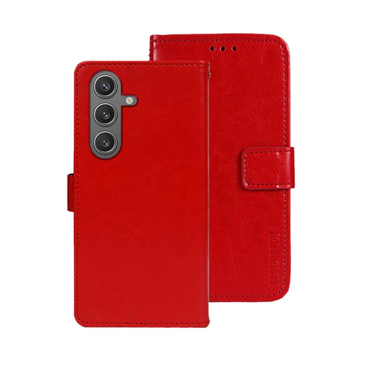 idewei Crazy Horse Texture Leather Phone Case, For Samsung Galaxy S25 FE 5G, For Samsung Galaxy A07 4G, For Samsung Galaxy A17 5G, For Samsung Galaxy S25 Edge 5G, For Samsung Galaxy S25 5G, For Samsung Galaxy S25+ 5G