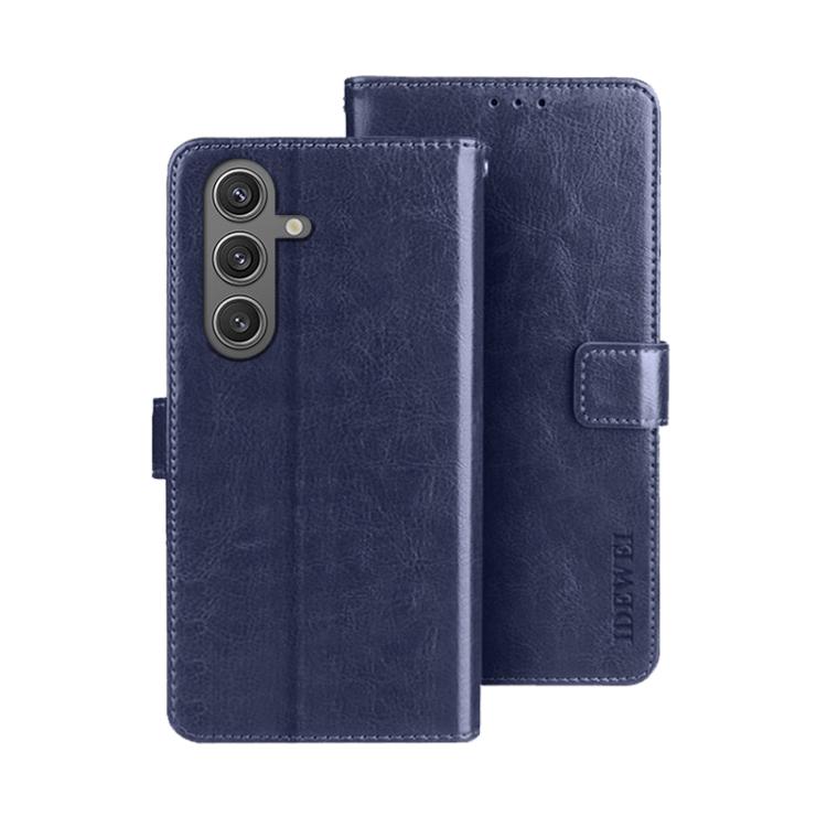idewei Crazy Horse Texture Leather Phone Case, For Samsung Galaxy S25 FE 5G, For Samsung Galaxy A07 4G, For Samsung Galaxy A17 5G, For Samsung Galaxy S25 Edge 5G, For Samsung Galaxy S25 5G, For Samsung Galaxy S25+ 5G