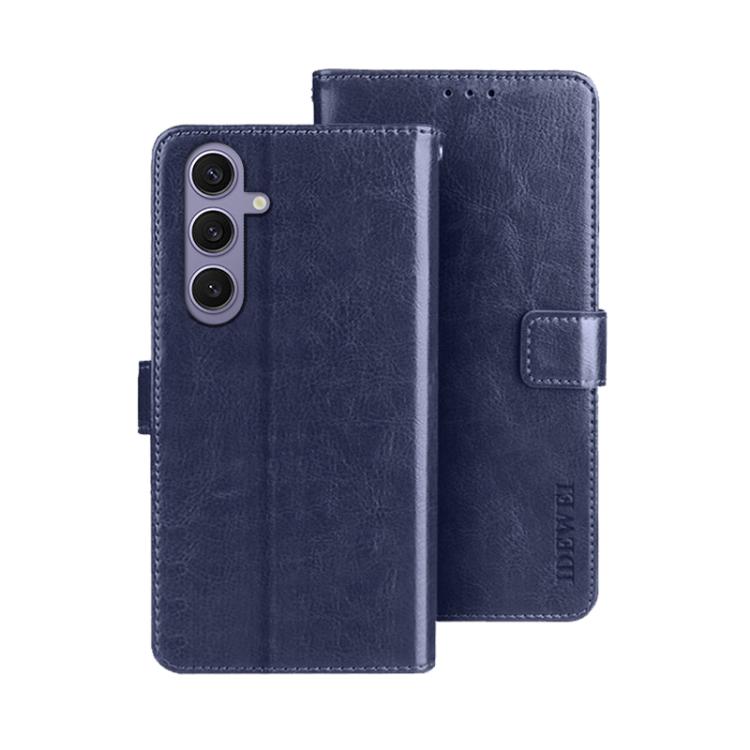 idewei Crazy Horse Texture Leather Phone Case, For Samsung Galaxy S25 FE 5G, For Samsung Galaxy A07 4G, For Samsung Galaxy A17 5G, For Samsung Galaxy S25 Edge 5G, For Samsung Galaxy S25 5G, For Samsung Galaxy S25+ 5G