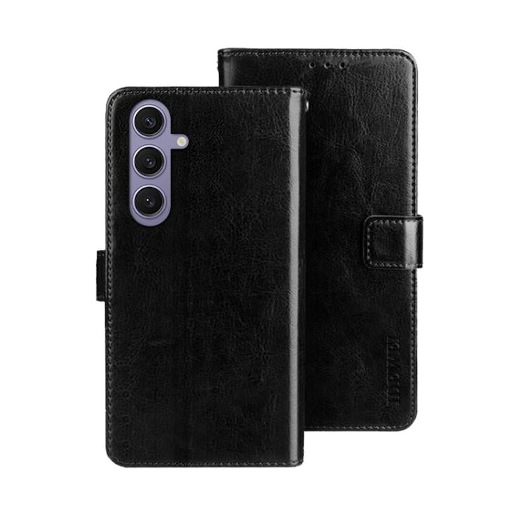 idewei Crazy Horse Texture Leather Phone Case, For Samsung Galaxy S25 FE 5G, For Samsung Galaxy A07 4G, For Samsung Galaxy A17 5G, For Samsung Galaxy S25 Edge 5G, For Samsung Galaxy S25 5G, For Samsung Galaxy S25+ 5G