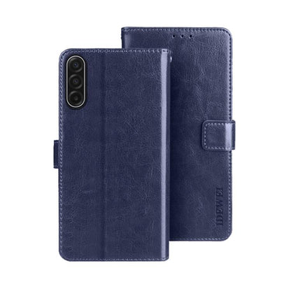 idewei Crazy Horse Texture Leather Phone Case, For Samsung Galaxy S25 FE 5G, For Samsung Galaxy A07 4G, For Samsung Galaxy A17 5G, For Samsung Galaxy S25 Edge 5G, For Samsung Galaxy S25 5G, For Samsung Galaxy S25+ 5G
