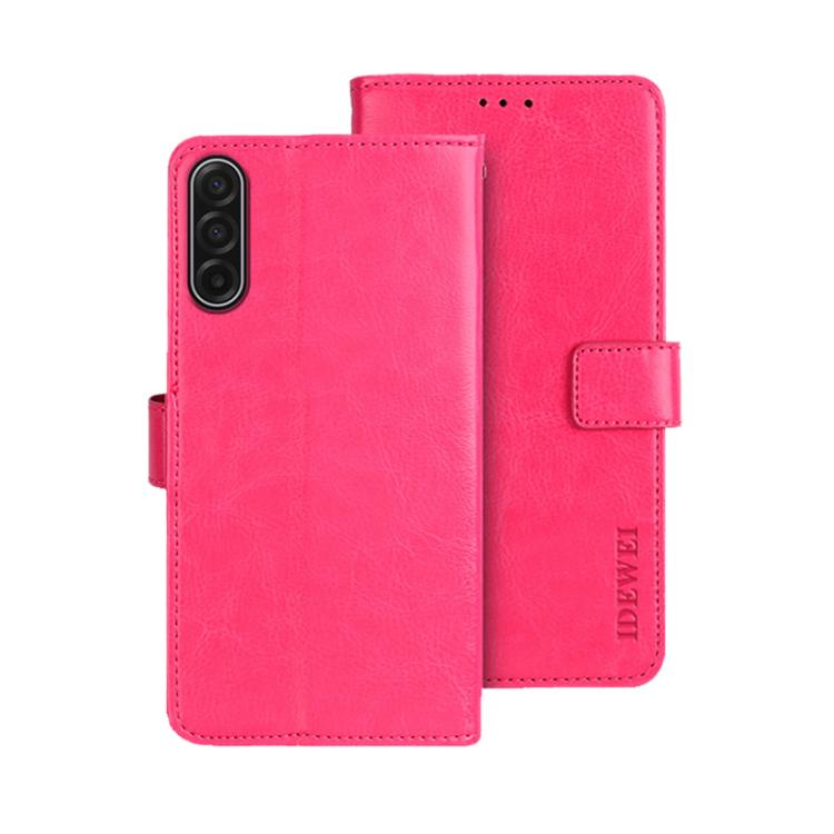 idewei Crazy Horse Texture Leather Phone Case, For Samsung Galaxy S25 FE 5G, For Samsung Galaxy A07 4G, For Samsung Galaxy A17 5G, For Samsung Galaxy S25 Edge 5G, For Samsung Galaxy S25 5G, For Samsung Galaxy S25+ 5G
