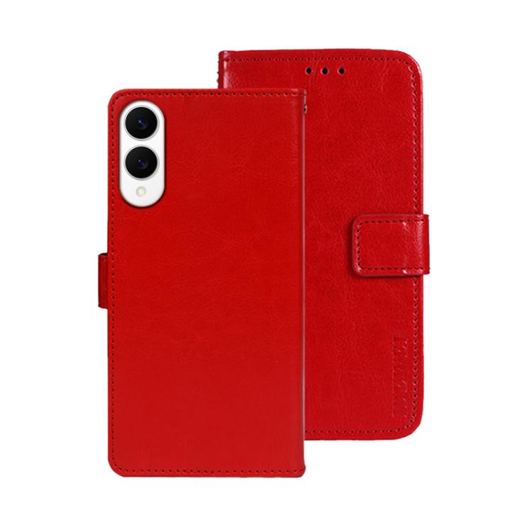 idewei Crazy Horse Texture Leather Phone Case, For Samsung Galaxy S25 FE 5G, For Samsung Galaxy A07 4G, For Samsung Galaxy A17 5G, For Samsung Galaxy S25 Edge 5G, For Samsung Galaxy S25 5G, For Samsung Galaxy S25+ 5G