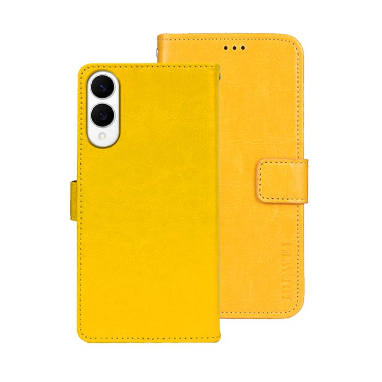 idewei Crazy Horse Texture Leather Phone Case, For Samsung Galaxy S25 FE 5G, For Samsung Galaxy A07 4G, For Samsung Galaxy A17 5G, For Samsung Galaxy S25 Edge 5G, For Samsung Galaxy S25 5G, For Samsung Galaxy S25+ 5G