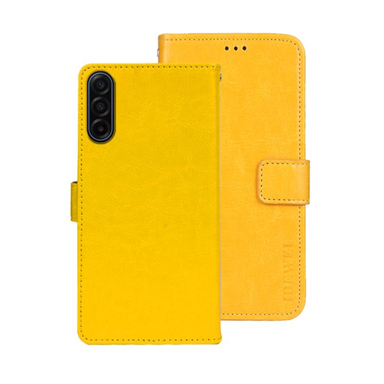 idewei Crazy Horse Texture Leather Phone Case, For Samsung Galaxy S25 FE 5G, For Samsung Galaxy A07 4G, For Samsung Galaxy A17 5G, For Samsung Galaxy S25 Edge 5G, For Samsung Galaxy S25 5G, For Samsung Galaxy S25+ 5G