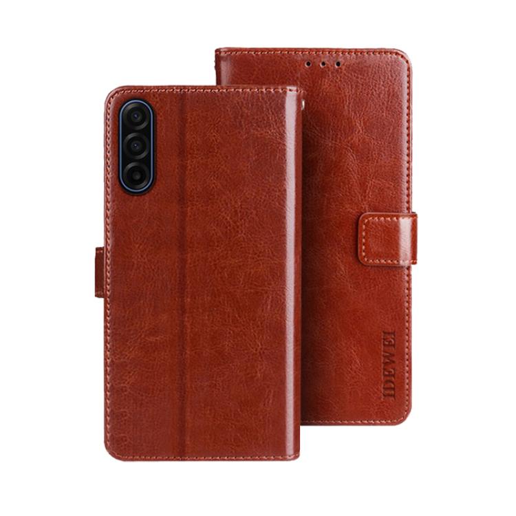 idewei Crazy Horse Texture Leather Phone Case, For Samsung Galaxy S25 FE 5G, For Samsung Galaxy A07 4G, For Samsung Galaxy A17 5G, For Samsung Galaxy S25 Edge 5G, For Samsung Galaxy S25 5G, For Samsung Galaxy S25+ 5G