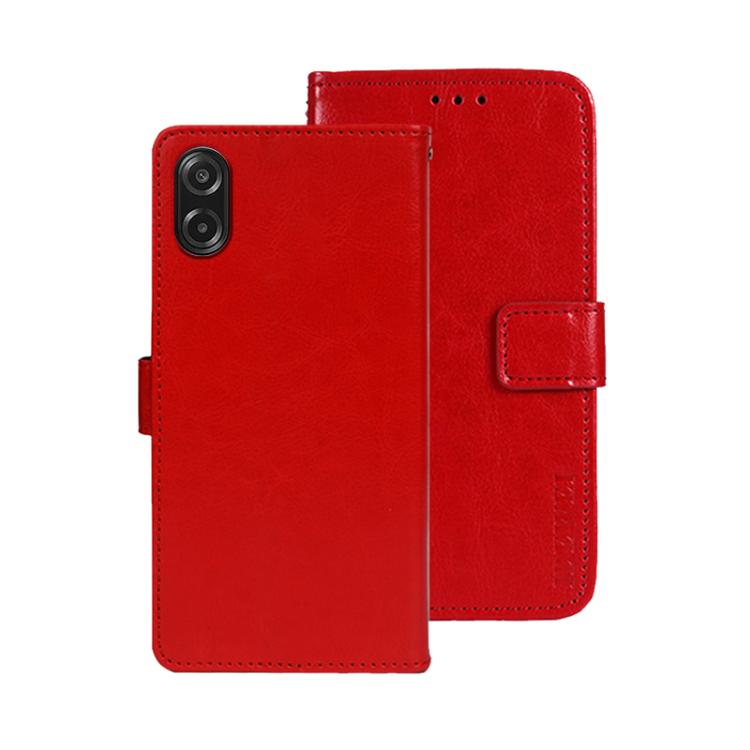 idewei Crazy Horse Texture Leather Phone Case, For Samsung Galaxy S25 FE 5G, For Samsung Galaxy A07 4G, For Samsung Galaxy A17 5G, For Samsung Galaxy S25 Edge 5G, For Samsung Galaxy S25 5G, For Samsung Galaxy S25+ 5G