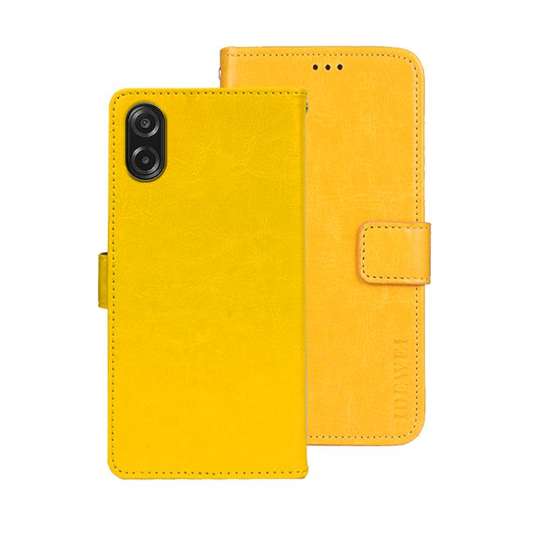 idewei Crazy Horse Texture Leather Phone Case, For Samsung Galaxy S25 FE 5G, For Samsung Galaxy A07 4G, For Samsung Galaxy A17 5G, For Samsung Galaxy S25 Edge 5G, For Samsung Galaxy S25 5G, For Samsung Galaxy S25+ 5G