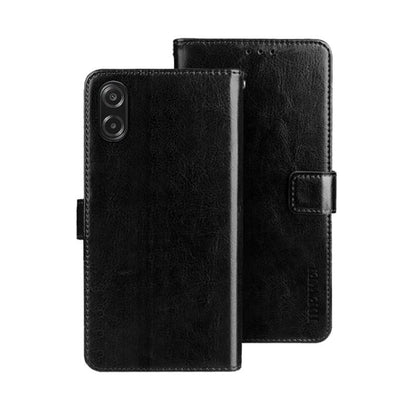 idewei Crazy Horse Texture Leather Phone Case, For Samsung Galaxy S25 FE 5G, For Samsung Galaxy A07 4G, For Samsung Galaxy A17 5G, For Samsung Galaxy S25 Edge 5G, For Samsung Galaxy S25 5G, For Samsung Galaxy S25+ 5G