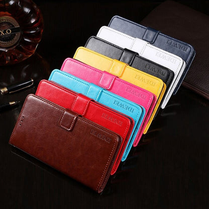 idewei Crazy Horse Texture Leather Phone Case, For Samsung Galaxy S25 FE 5G, For Samsung Galaxy A07 4G, For Samsung Galaxy A17 5G, For Samsung Galaxy S25 Edge 5G, For Samsung Galaxy S25 5G, For Samsung Galaxy S25+ 5G