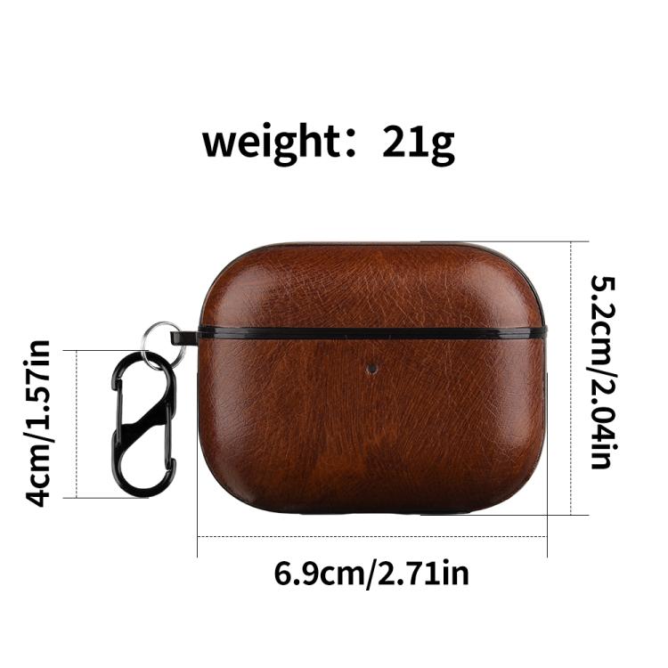 Leather Earphone Protective Case with Hook