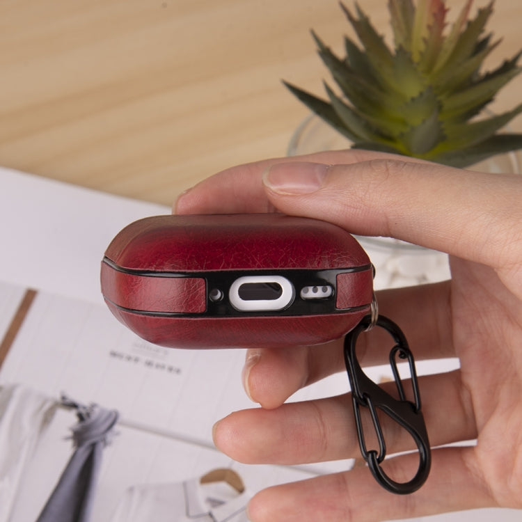 Leather Earphone Protective Case with Hook