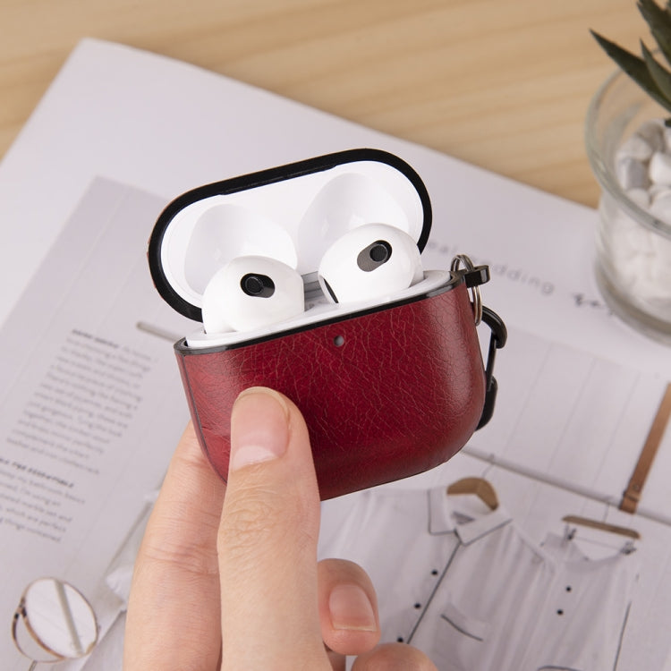 Leather Earphone Protective Case with Hook