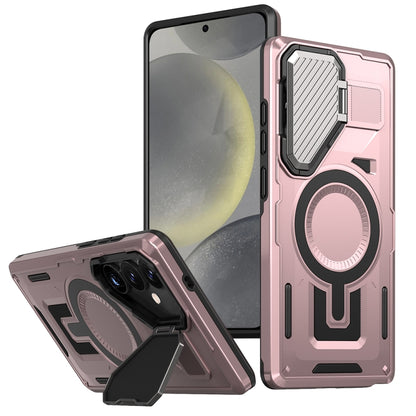Shield Frame Holder MagSafe Phone Case, For Samsung Galaxy S24 Ultra 5G, For Samsung Galaxy S24+ 5G, For Samsung Galaxy S24 5G, For Samsung Galaxy S23 FE 5G, For Samsung Galaxy S23 Ultra 5G, For Samsung Galaxy S23+ 5G