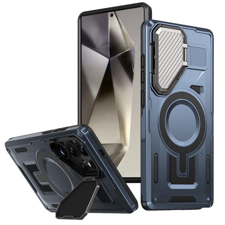 Shield Frame Holder MagSafe Phone Case, For Samsung Galaxy S24 Ultra 5G, For Samsung Galaxy S24+ 5G, For Samsung Galaxy S24 5G, For Samsung Galaxy S23 FE 5G, For Samsung Galaxy S23 Ultra 5G, For Samsung Galaxy S23+ 5G