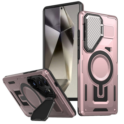 Shield Frame Holder MagSafe Phone Case, For Samsung Galaxy S24 Ultra 5G, For Samsung Galaxy S24+ 5G, For Samsung Galaxy S24 5G, For Samsung Galaxy S23 FE 5G, For Samsung Galaxy S23 Ultra 5G, For Samsung Galaxy S23+ 5G