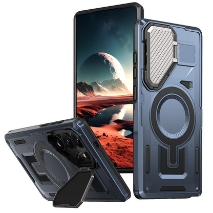 Shield Frame Holder MagSafe Phone Case, For Samsung Galaxy S26 Ultra 5G, For Samsung Galaxy S25 Edge 5G, For Samsung Galaxy S25 5G, For Samsung Galaxy S25+ 5G, For Samsung Galaxy S25 Ultra 5G, For Samsung Galaxy S24 FE 5G