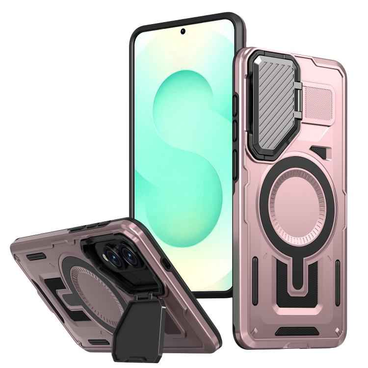 Shield Frame Holder MagSafe Phone Case, For Samsung Galaxy S26 Ultra 5G, For Samsung Galaxy S25 Edge 5G, For Samsung Galaxy S25 5G, For Samsung Galaxy S25+ 5G, For Samsung Galaxy S25 Ultra 5G, For Samsung Galaxy S24 FE 5G