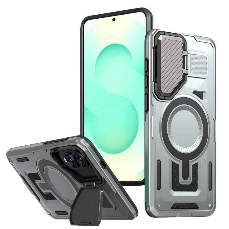 Shield Frame Holder MagSafe Phone Case, For Samsung Galaxy S26 Ultra 5G, For Samsung Galaxy S25 Edge 5G, For Samsung Galaxy S25 5G, For Samsung Galaxy S25+ 5G, For Samsung Galaxy S25 Ultra 5G, For Samsung Galaxy S24 FE 5G