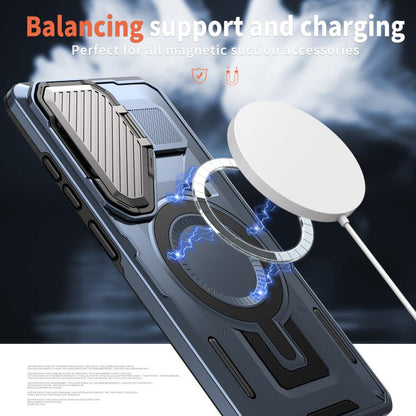 Shield Frame Holder MagSafe Phone Case, For Samsung Galaxy S26 Ultra 5G, For Samsung Galaxy S25 Edge 5G, For Samsung Galaxy S25 5G, For Samsung Galaxy S25+ 5G, For Samsung Galaxy S25 Ultra 5G, For Samsung Galaxy S24 FE 5G