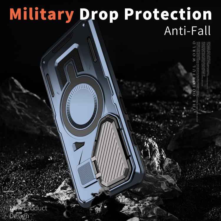 Shield Frame Holder MagSafe Phone Case, For Samsung Galaxy S26 Ultra 5G, For Samsung Galaxy S25 Edge 5G, For Samsung Galaxy S25 5G, For Samsung Galaxy S25+ 5G, For Samsung Galaxy S25 Ultra 5G, For Samsung Galaxy S24 FE 5G