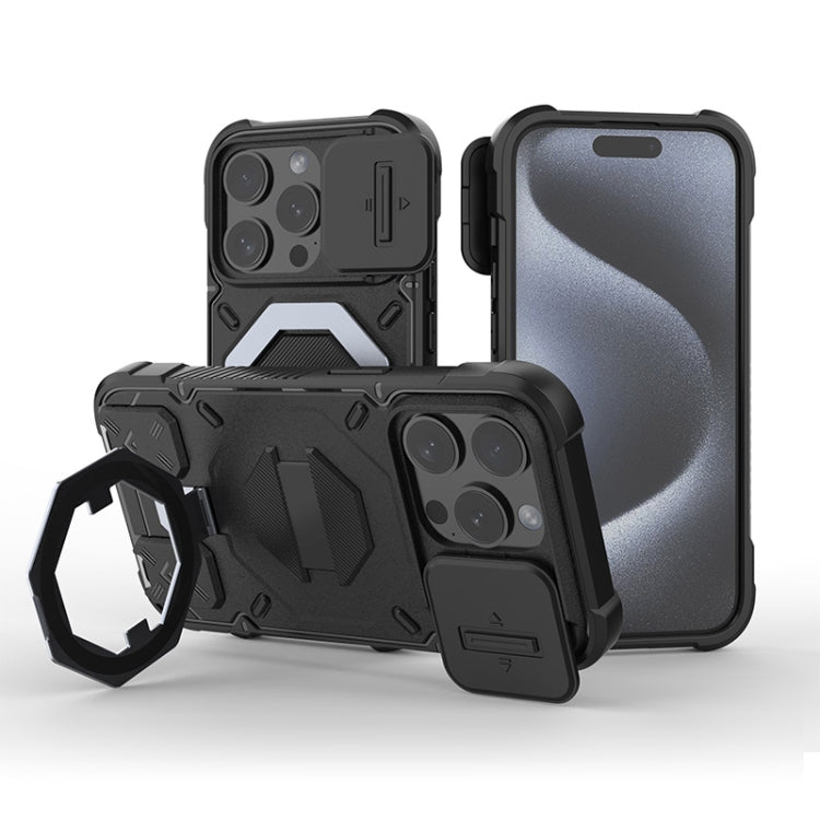 Camera Shield Armor MagSafe Holder Phone Case with Strap