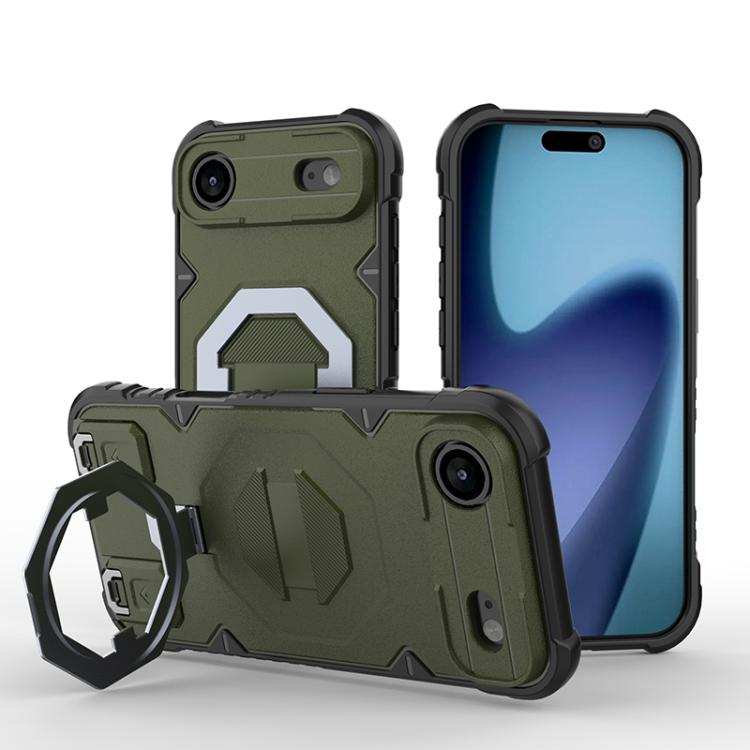 Camera Shield Armor MagSafe Holder Phone Case with Strap