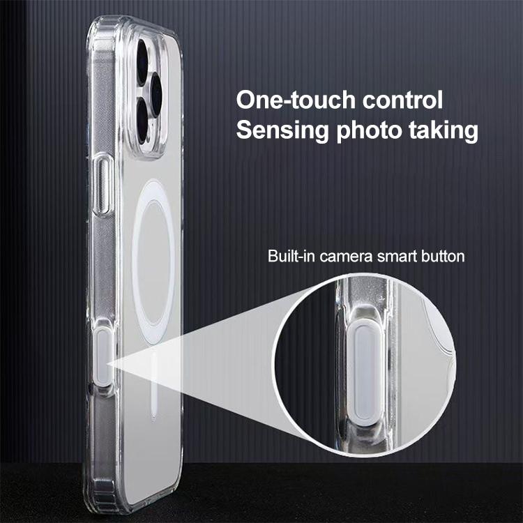 Camera Control AI Button Full Coverage MagSafe Magnetic Clear Phone Case