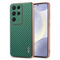 AZNS Electroplated Edge Carbon Fiber Texture Phone Case, For Galaxy S26 FE 5G, For Samsung Galaxy S26+ 5G, For Samsung Galaxy S26 Ultra 5G, For Samsung Galaxy S26 5G, For Samsung Galaxy S25 Edge 5G, For Samsung Galaxy S25 5G, For Samsung Galaxy S25+ 5G...