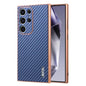 AZNS Electroplated Edge Carbon Fiber Texture Phone Case, For Galaxy S26 FE 5G, For Samsung Galaxy S26+ 5G, For Samsung Galaxy S26 Ultra 5G, For Samsung Galaxy S26 5G, For Samsung Galaxy S25 Edge 5G, For Samsung Galaxy S25 5G, For Samsung Galaxy S25+ 5G...