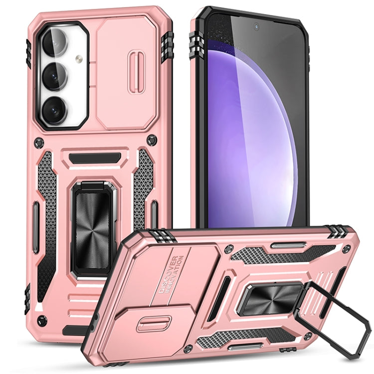 Armor PC Hybrid TPU Camera Shield Phone Case, For Samsung Galaxy S25 Ultra 5G, For Samsung Galaxy S24 FE 5G