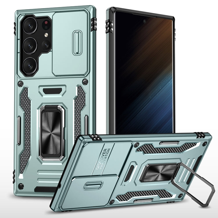 Armor PC Hybrid TPU Camera Shield Phone Case, For Samsung Galaxy S25 Ultra 5G, For Samsung Galaxy S24 FE 5G