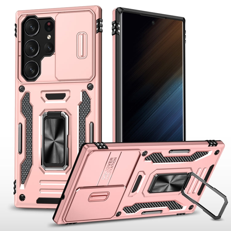 Armor PC Hybrid TPU Camera Shield Phone Case, For Samsung Galaxy S25 Ultra 5G, For Samsung Galaxy S24 FE 5G