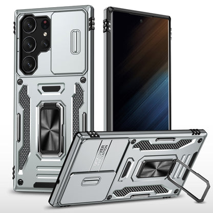 Armor PC Hybrid TPU Camera Shield Phone Case, For Samsung Galaxy S25 Ultra 5G, For Samsung Galaxy S24 FE 5G