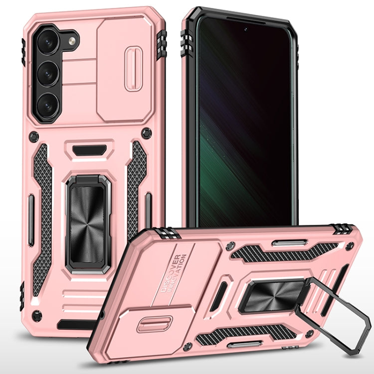 Armor PC Hybrid TPU Camera Shield Phone Case, For Samsung Galaxy S26 Ultra 5G, For Samsung Galaxy S26 5G, For Samsung Galaxy S25 FE 5G, For Samsung Galaxy S25 Edge 5G, For Samsung Galaxy S25 5G, For Samsung Galaxy S25+ 5G