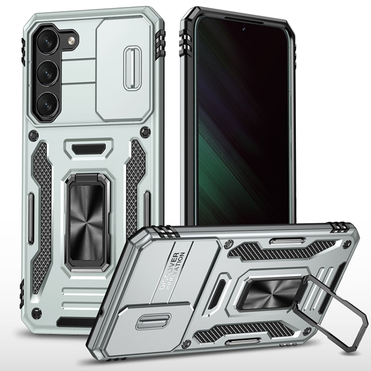 Armor PC Hybrid TPU Camera Shield Phone Case, For Samsung Galaxy S26 Ultra 5G, For Samsung Galaxy S26 5G, For Samsung Galaxy S25 FE 5G, For Samsung Galaxy S25 Edge 5G, For Samsung Galaxy S25 5G, For Samsung Galaxy S25+ 5G