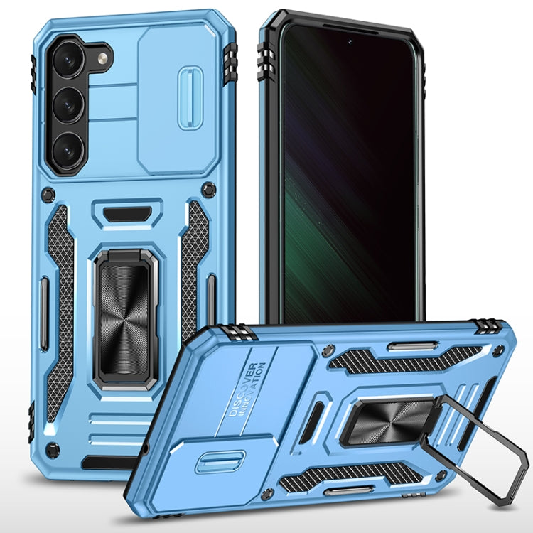 Armor PC Hybrid TPU Camera Shield Phone Case, For Samsung Galaxy S26 Ultra 5G, For Samsung Galaxy S26 5G, For Samsung Galaxy S25 FE 5G, For Samsung Galaxy S25 Edge 5G, For Samsung Galaxy S25 5G, For Samsung Galaxy S25+ 5G