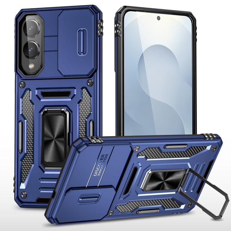 Armor PC Hybrid TPU Camera Shield Phone Case, For Samsung Galaxy S26 Ultra 5G, For Samsung Galaxy S26 5G, For Samsung Galaxy S25 FE 5G, For Samsung Galaxy S25 Edge 5G, For Samsung Galaxy S25 5G, For Samsung Galaxy S25+ 5G