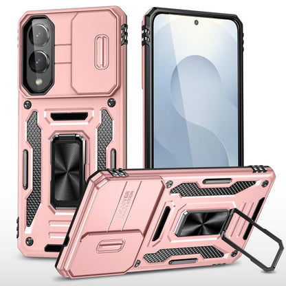 Armor PC Hybrid TPU Camera Shield Phone Case, For Samsung Galaxy S26 Ultra 5G, For Samsung Galaxy S26 5G, For Samsung Galaxy S25 FE 5G, For Samsung Galaxy S25 Edge 5G, For Samsung Galaxy S25 5G, For Samsung Galaxy S25+ 5G