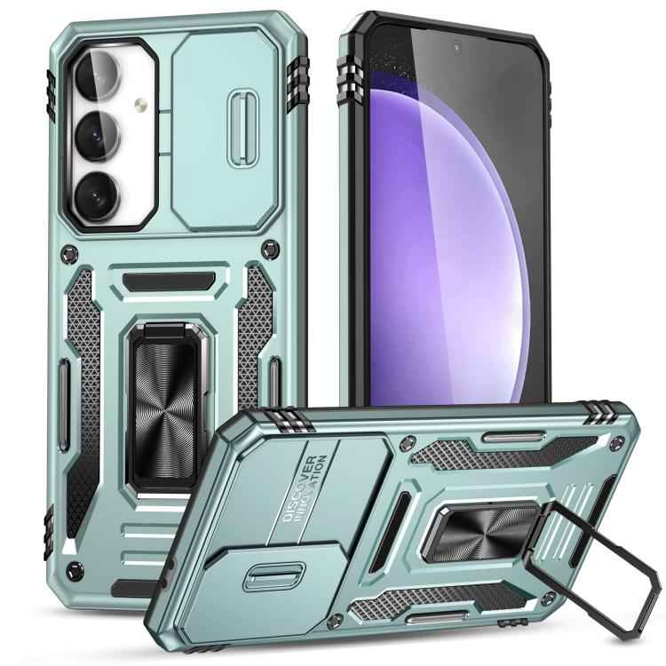 Armor PC Hybrid TPU Camera Shield Phone Case, For Samsung Galaxy S26 Ultra 5G, For Samsung Galaxy S26 5G, For Samsung Galaxy S25 FE 5G, For Samsung Galaxy S25 Edge 5G, For Samsung Galaxy S25 5G, For Samsung Galaxy S25+ 5G
