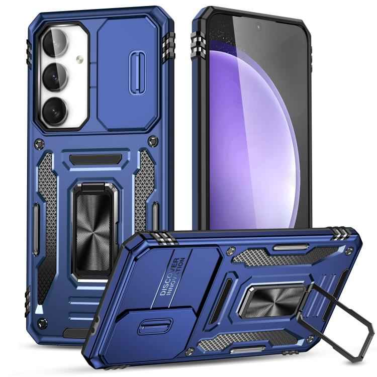 Armor PC Hybrid TPU Camera Shield Phone Case, For Samsung Galaxy S26 Ultra 5G, For Samsung Galaxy S26 5G, For Samsung Galaxy S25 FE 5G, For Samsung Galaxy S25 Edge 5G, For Samsung Galaxy S25 5G, For Samsung Galaxy S25+ 5G