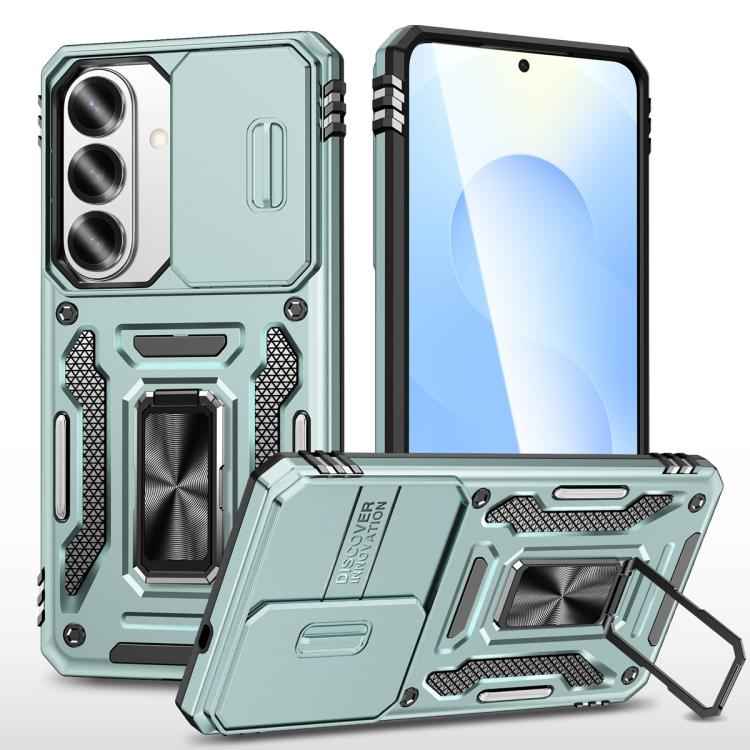 Armor PC Hybrid TPU Camera Shield Phone Case, For Samsung Galaxy S26 Ultra 5G, For Samsung Galaxy S26 5G, For Samsung Galaxy S25 FE 5G, For Samsung Galaxy S25 Edge 5G, For Samsung Galaxy S25 5G, For Samsung Galaxy S25+ 5G