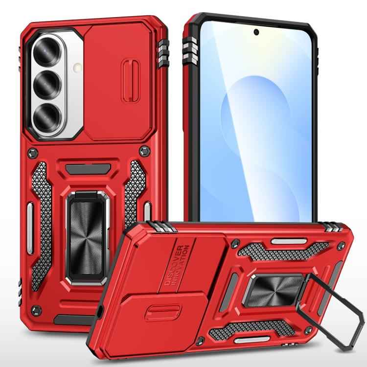 Armor PC Hybrid TPU Camera Shield Phone Case, For Samsung Galaxy S26 Ultra 5G, For Samsung Galaxy S26 5G, For Samsung Galaxy S25 FE 5G, For Samsung Galaxy S25 Edge 5G, For Samsung Galaxy S25 5G, For Samsung Galaxy S25+ 5G