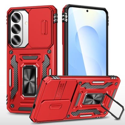 Armor PC Hybrid TPU Camera Shield Phone Case, For Samsung Galaxy S26 Ultra 5G, For Samsung Galaxy S26 5G, For Samsung Galaxy S25 FE 5G, For Samsung Galaxy S25 Edge 5G, For Samsung Galaxy S25 5G, For Samsung Galaxy S25+ 5G