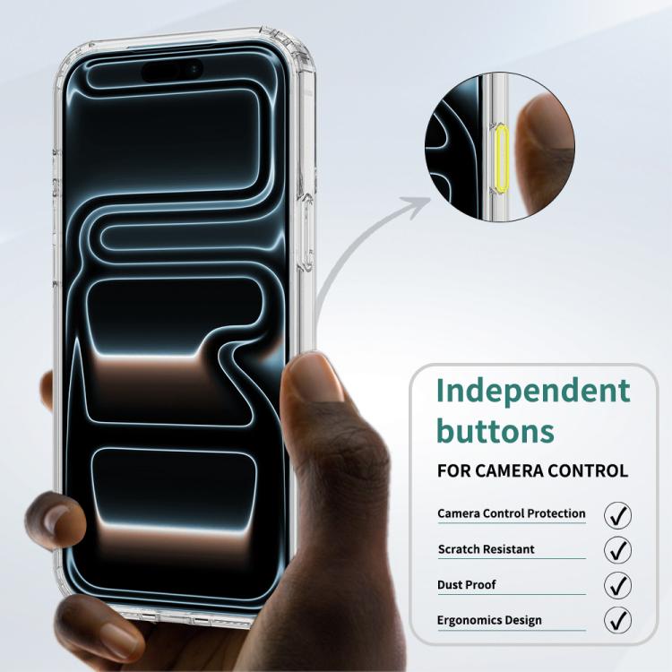 Camera Control Button Integrated MagSafe Clear Phone Case